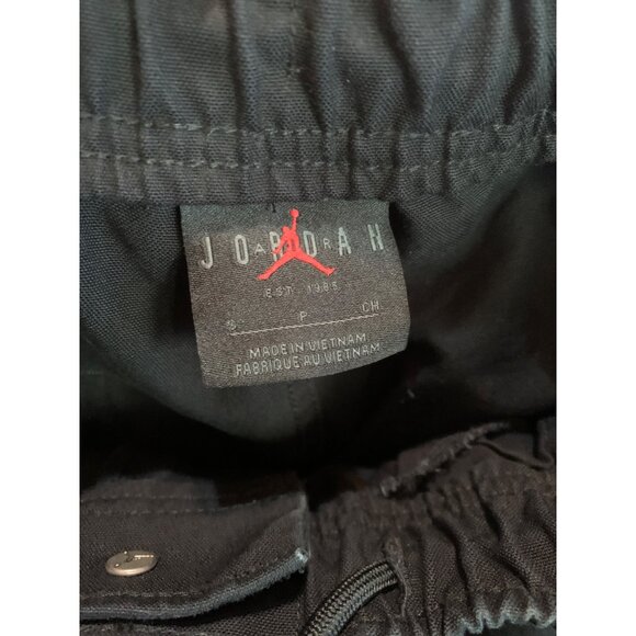 Nike Jordan Women's Pants Black Flight Cargo Cotton Pockets Size P/CH Sporty - Picture 4 of 14